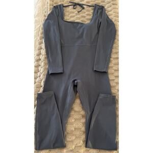 Gilly Hicks Recharge Long Leg/Sleeve Jumpsuit Active Gray Size S